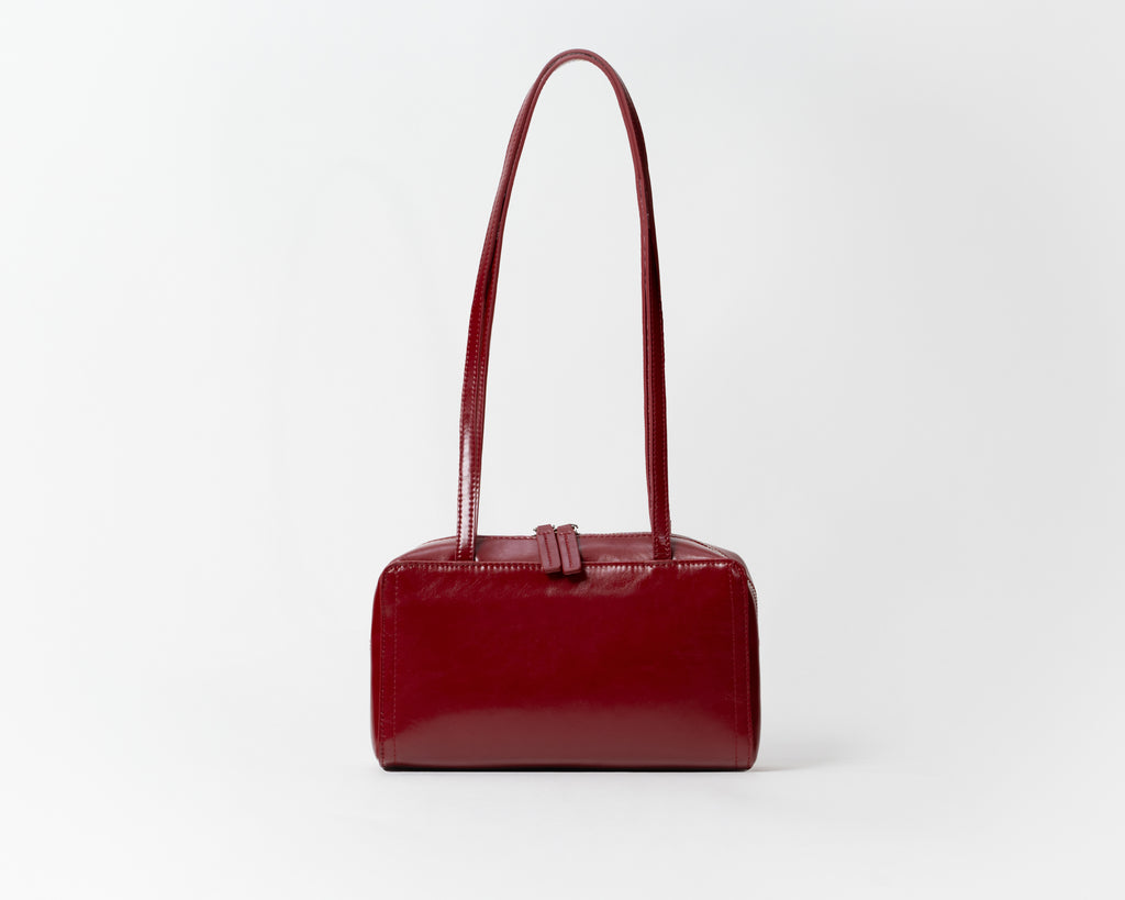 The Box Bowler in Dark Cherry