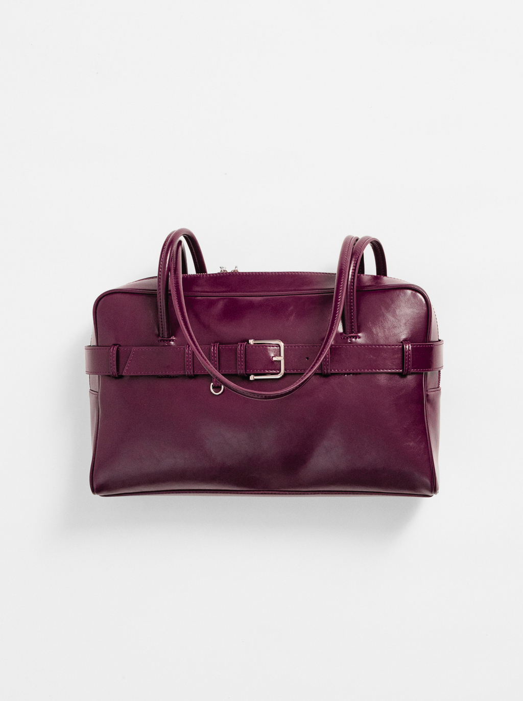 The Archive Bowler (Belted Ver.) in Burgundy Wine