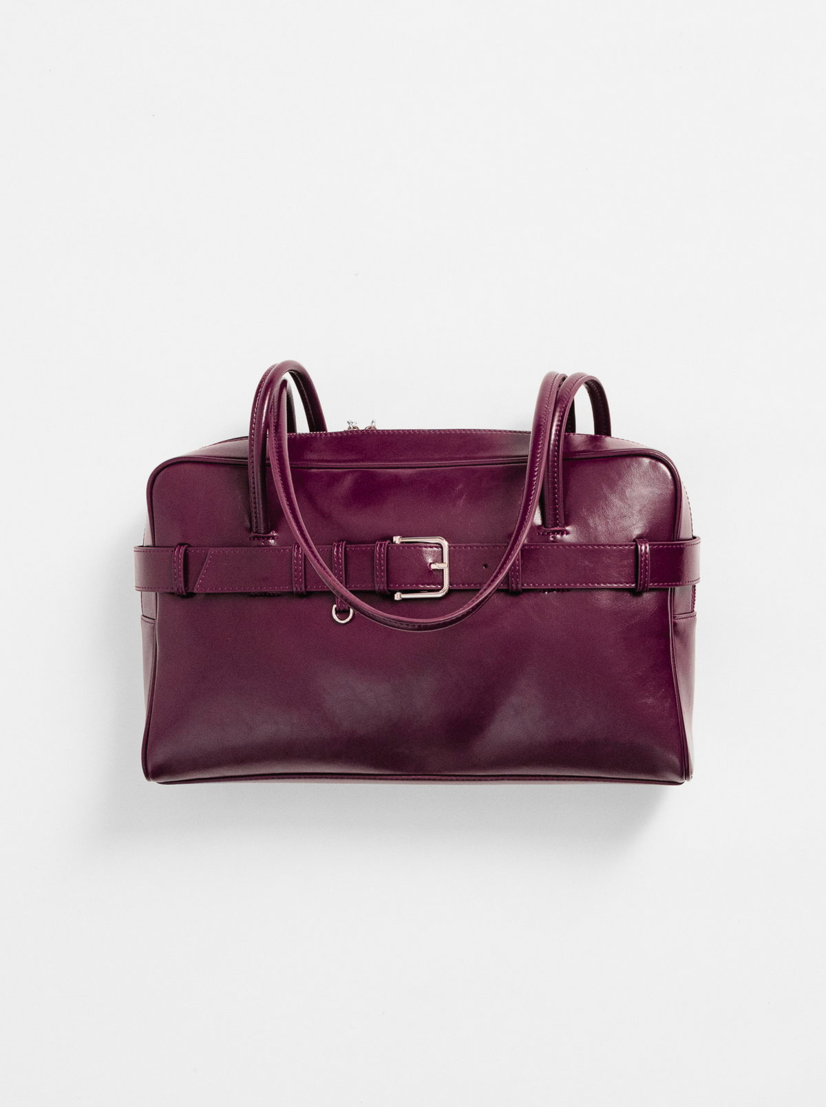 The Archive Bowler (Belted Ver.) in Burgundy Wine