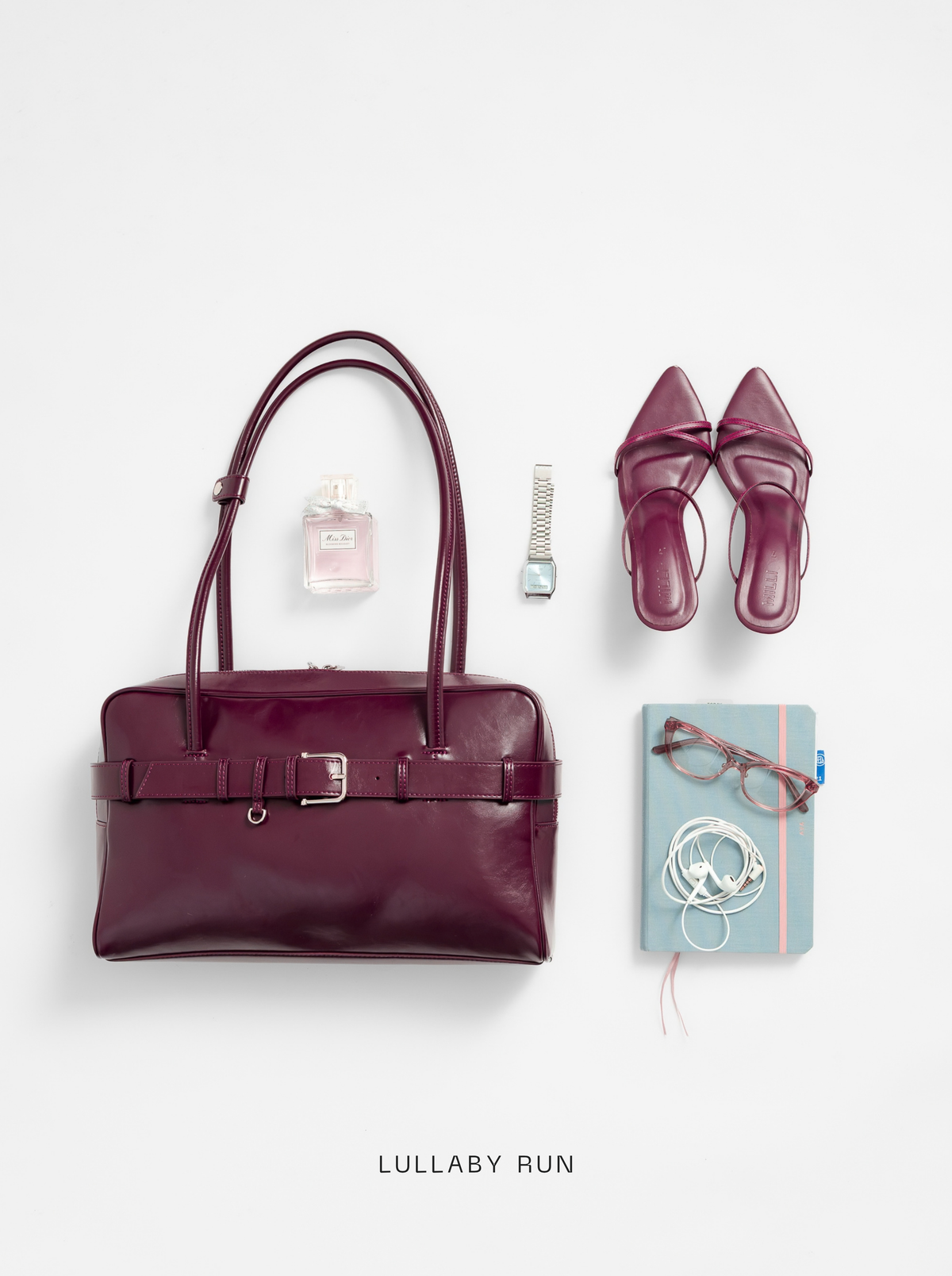 The Archive Bowler (Belted Ver.) in Burgundy Wine