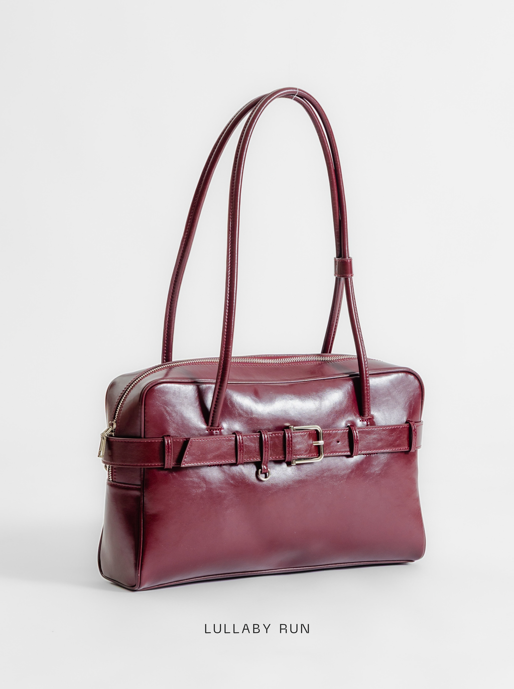 The Archive Bowler (Belted Ver.) in Burgundy Wine