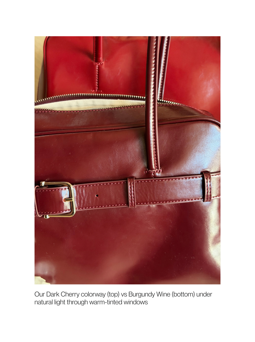 The Archive Bowler (Belted Ver.) in Burgundy Wine