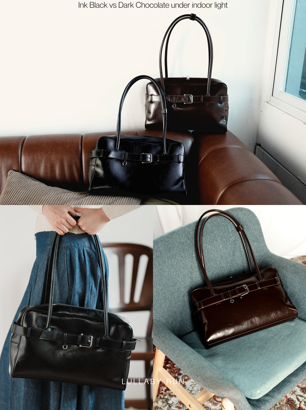 The Archive Bowler (Belted Ver.) in Dark Chocolate