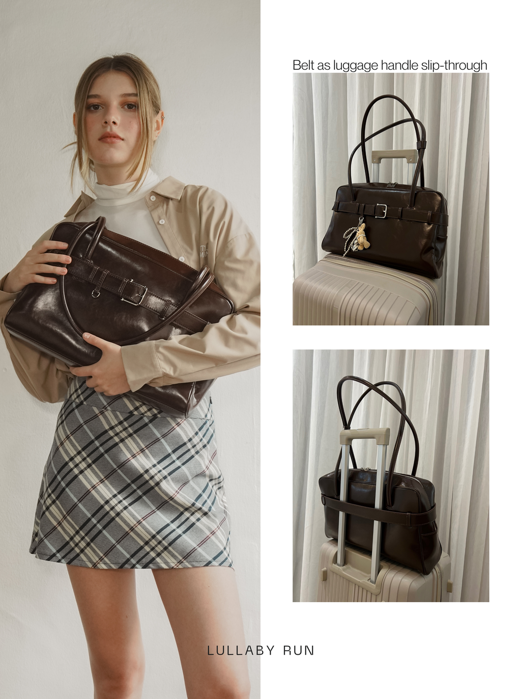 The Archive Bowler (Belted Ver.) in Dark Chocolate