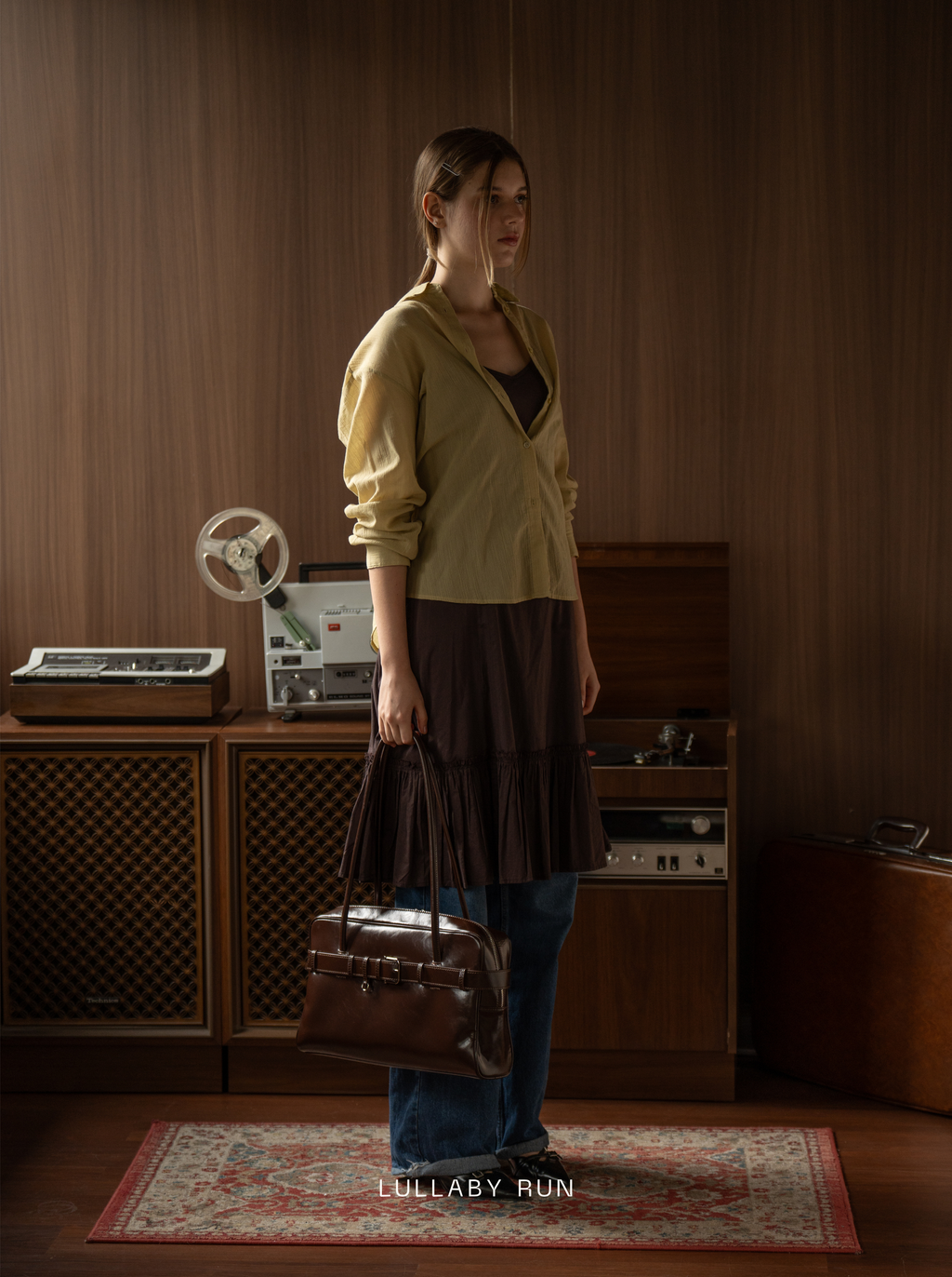 The Archive Bowler (Belted Ver.) in Dark Chocolate