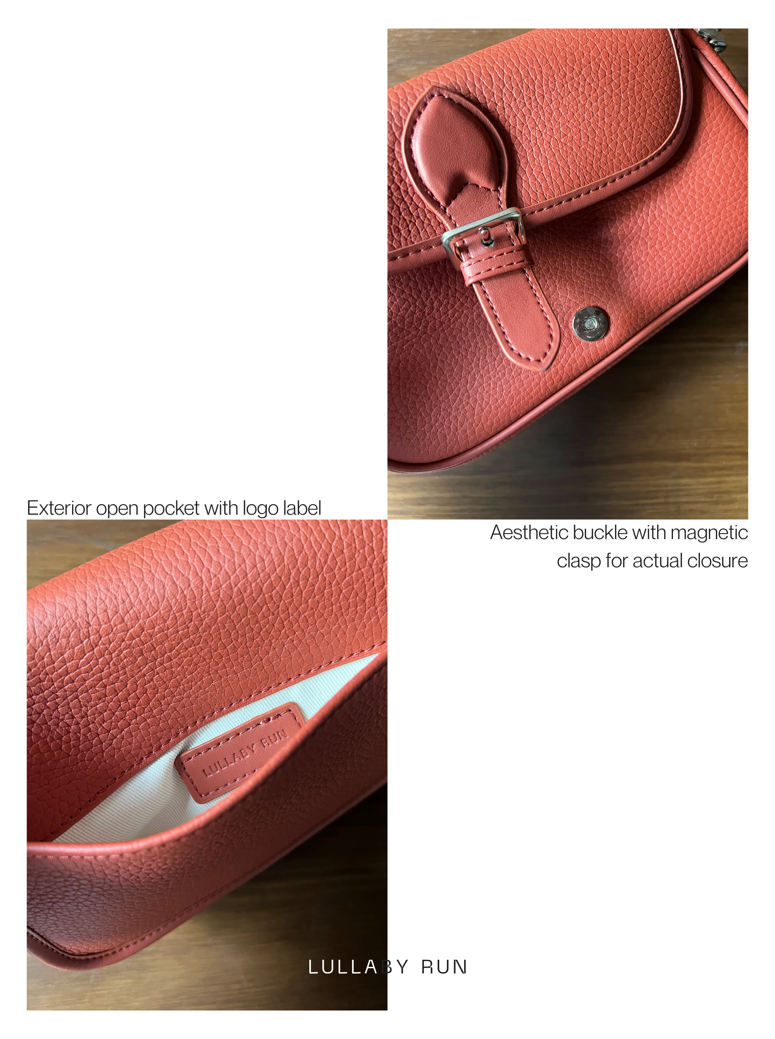 The Buckle Baby in Rust Orange