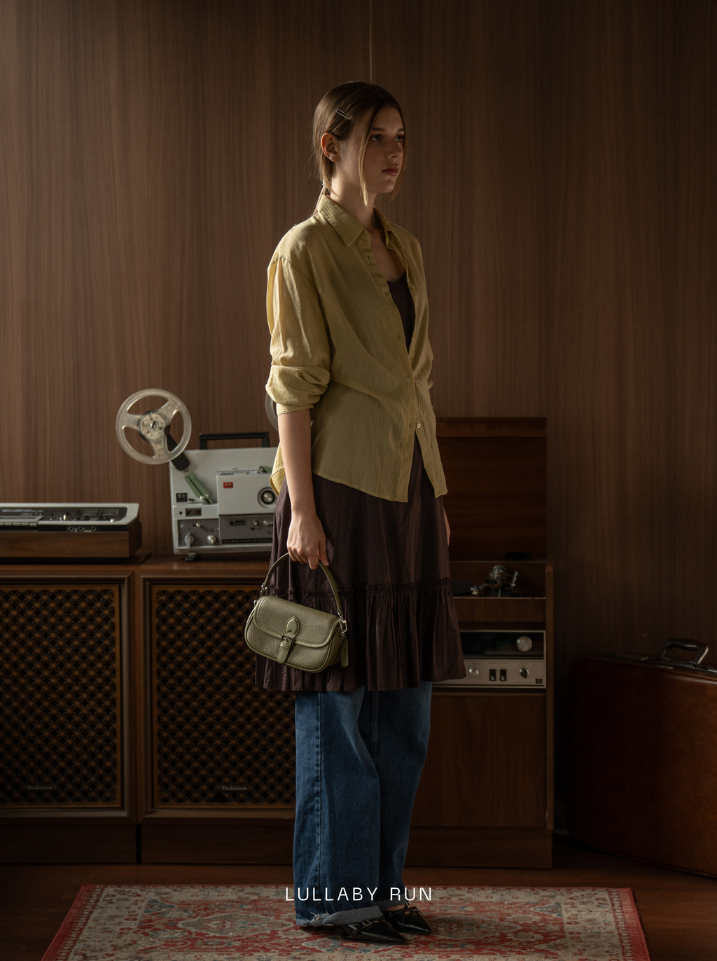 The Buckle Baby in Moss Green