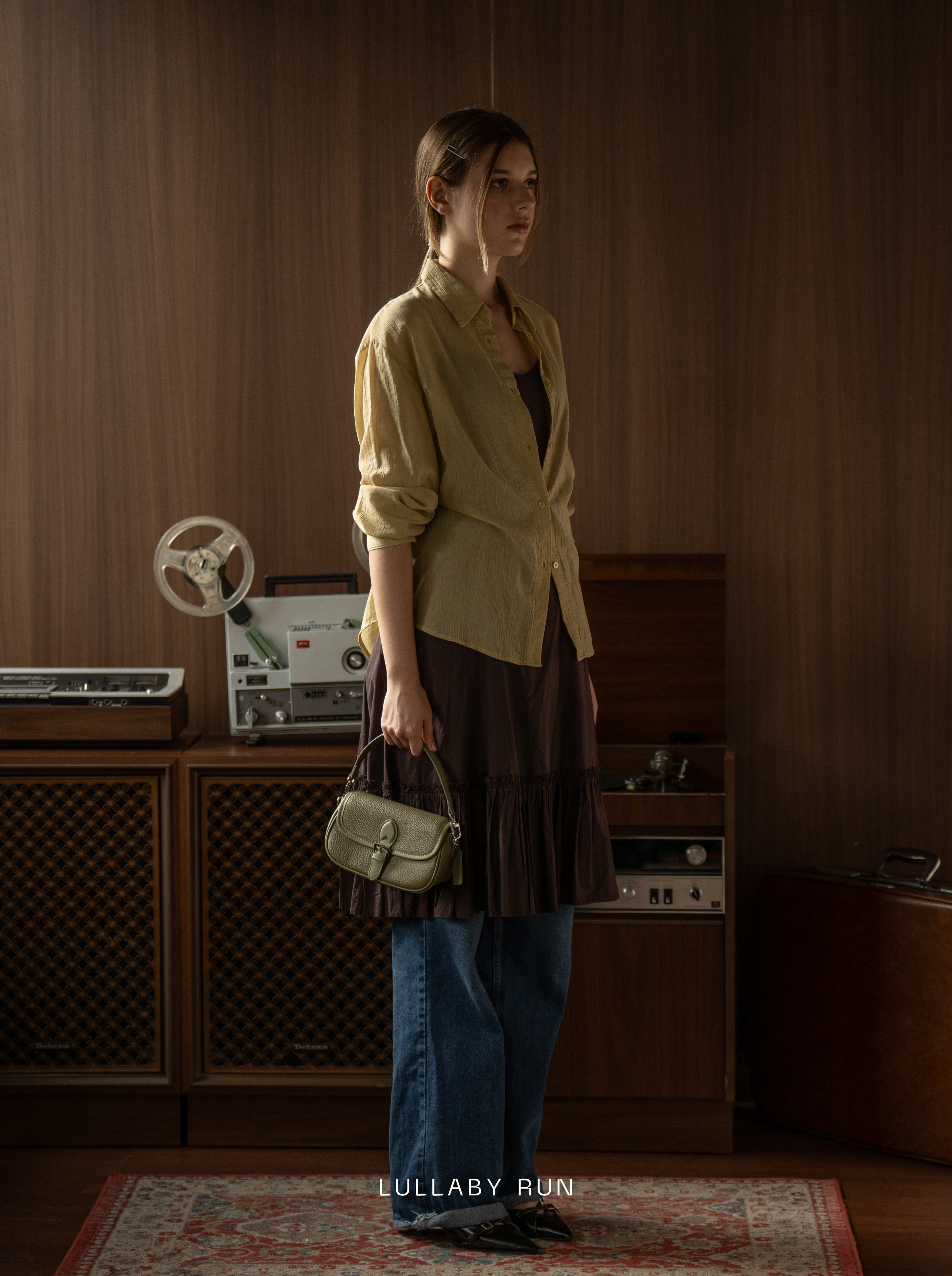 The Buckle Baby in Moss Green