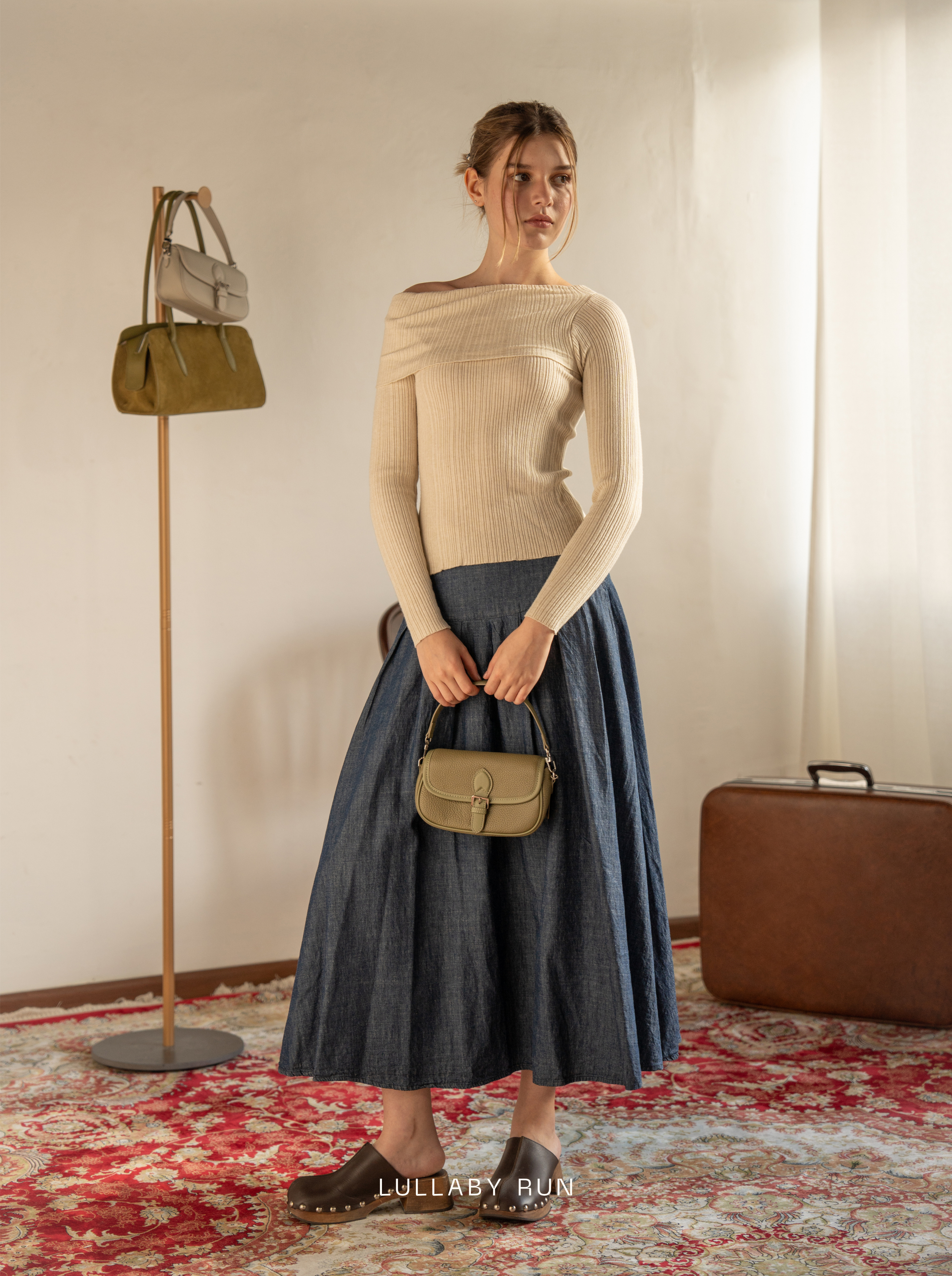 The Buckle Baby in Moss Green