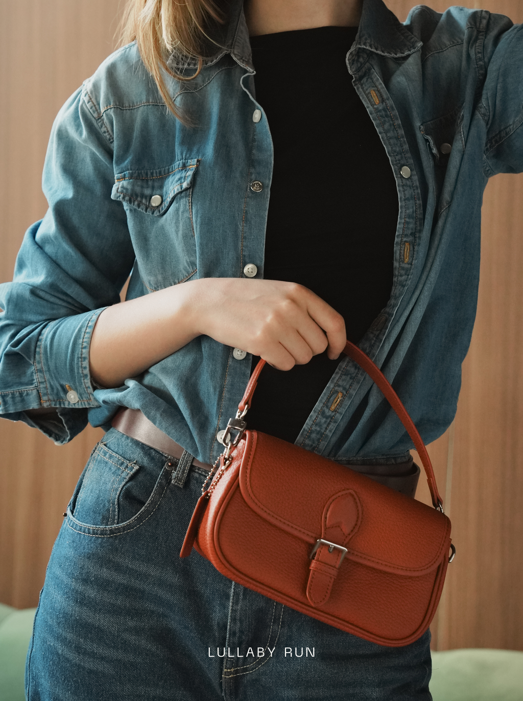 The Buckle Baby in Rust Orange