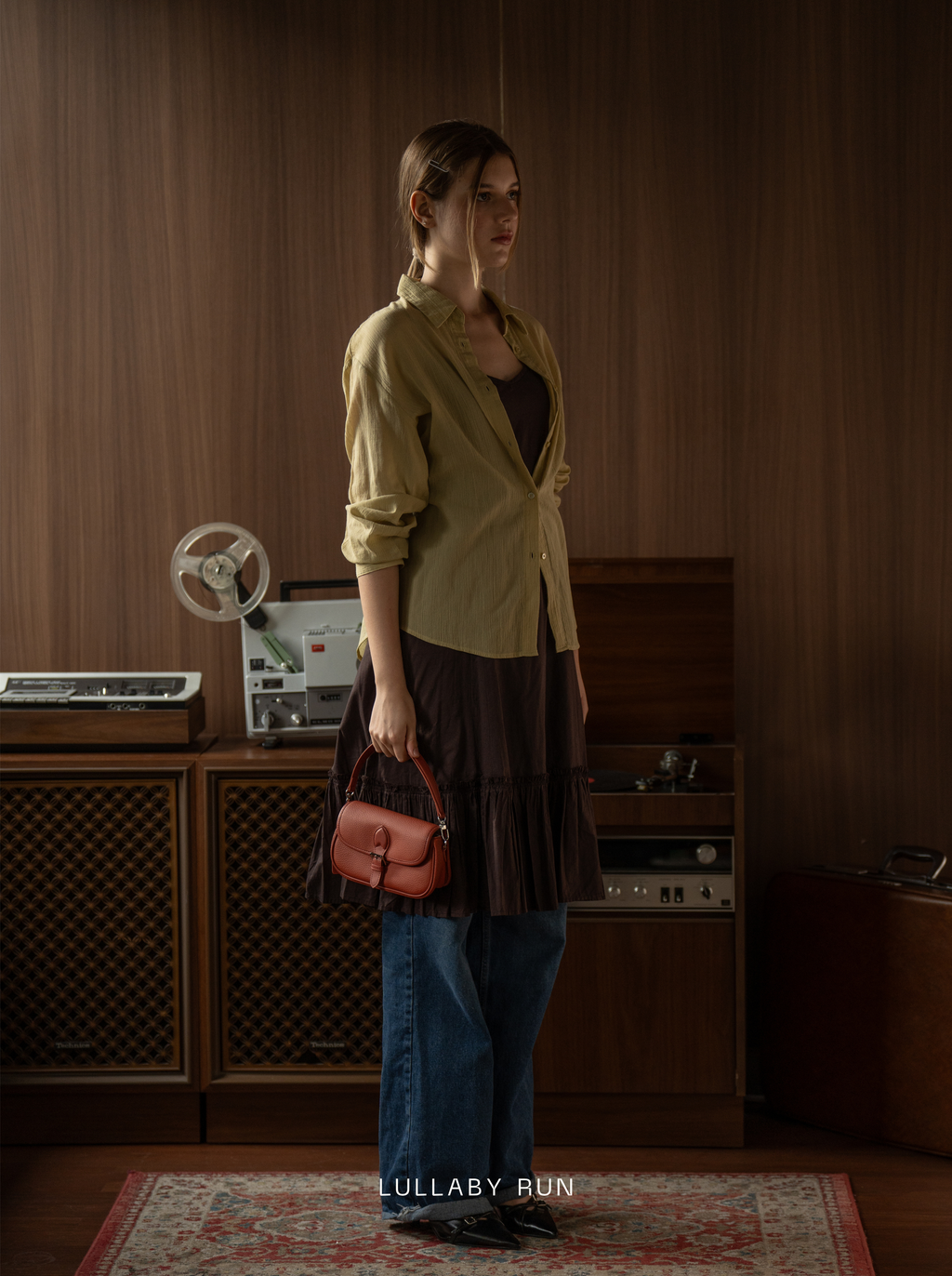 The Buckle Baby in Rust Orange