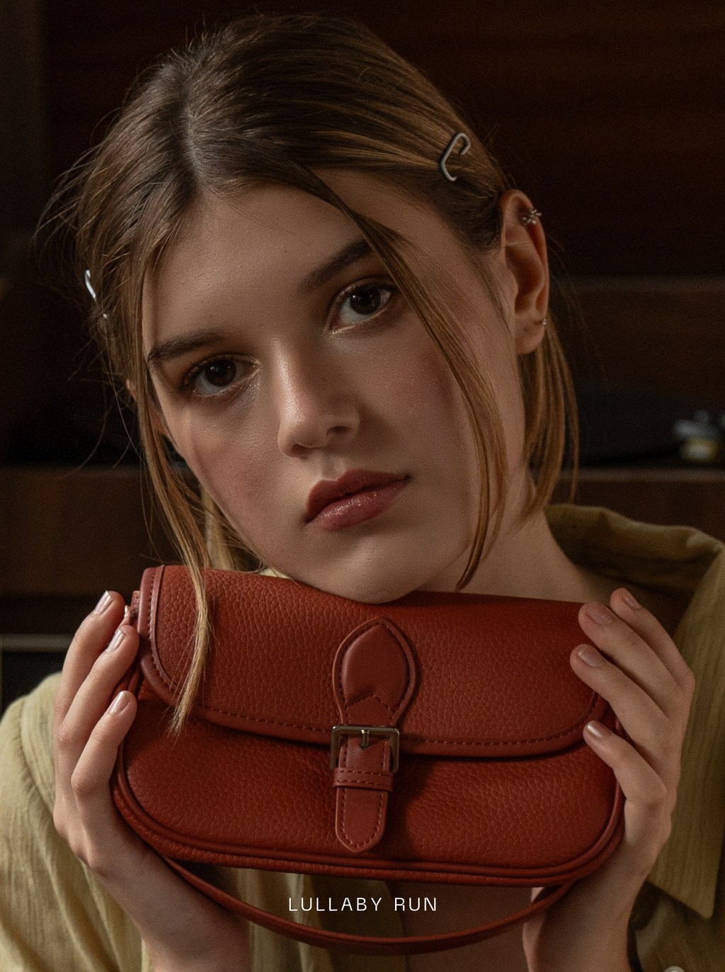 The Buckle Baby in Rust Orange