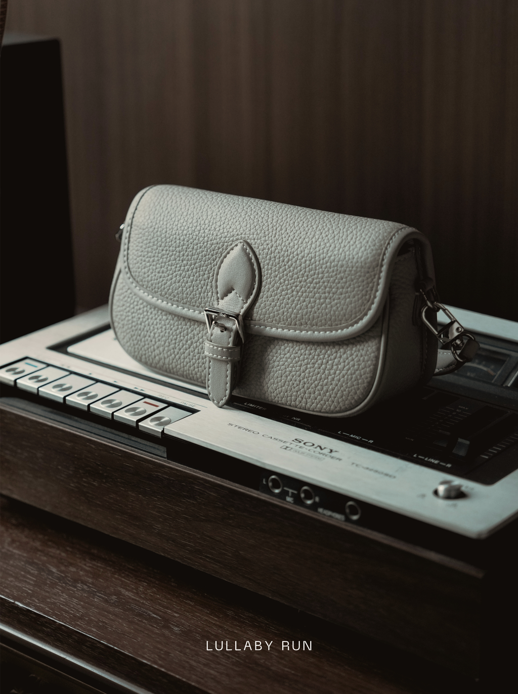 The Buckle Baby in Taupe Gray