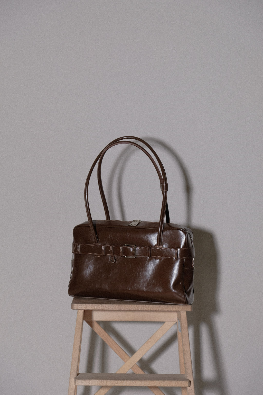 The Archive Bowler (Belted Ver.) in Dark Chocolate