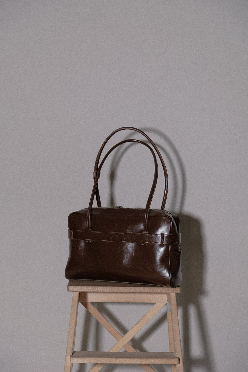 The Archive Bowler (Belted Ver.) in Dark Chocolate