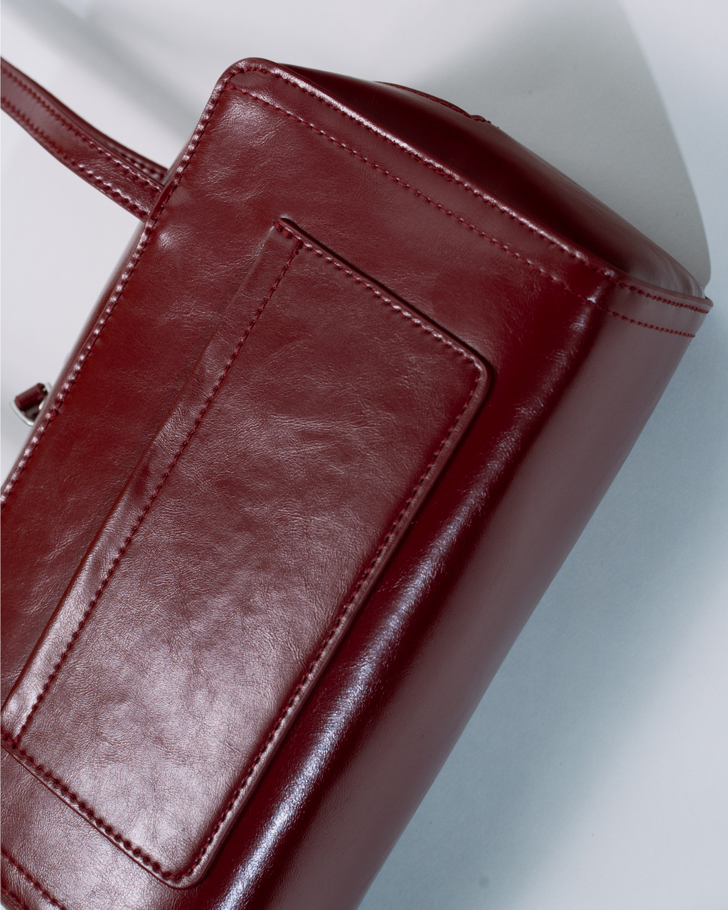 The Box Bowler in Dark Cherry