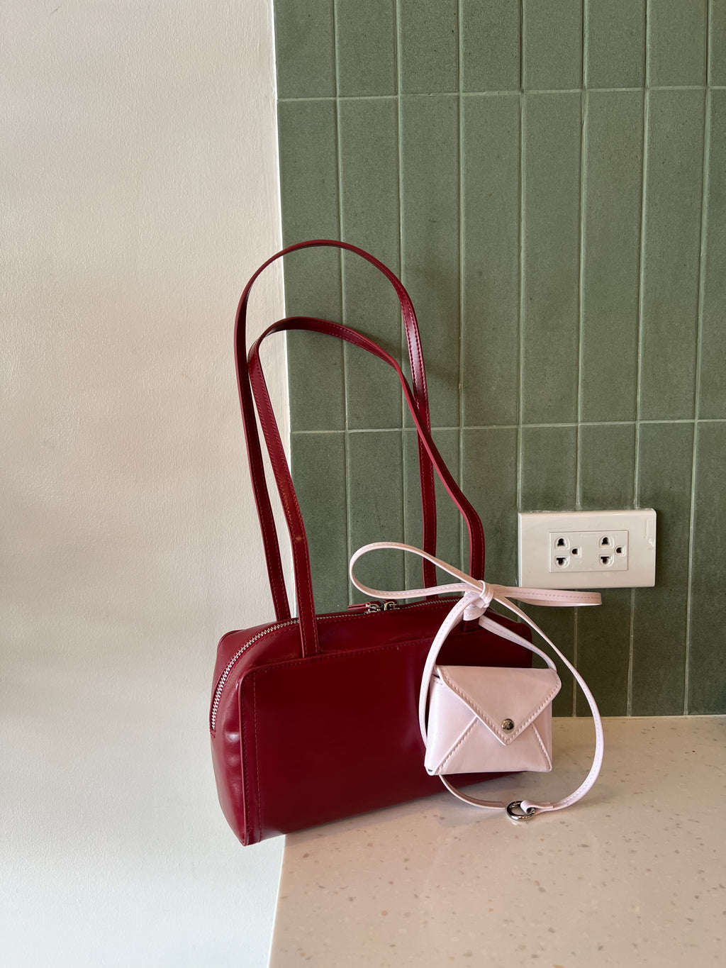 The Box Bowler in Dark Cherry