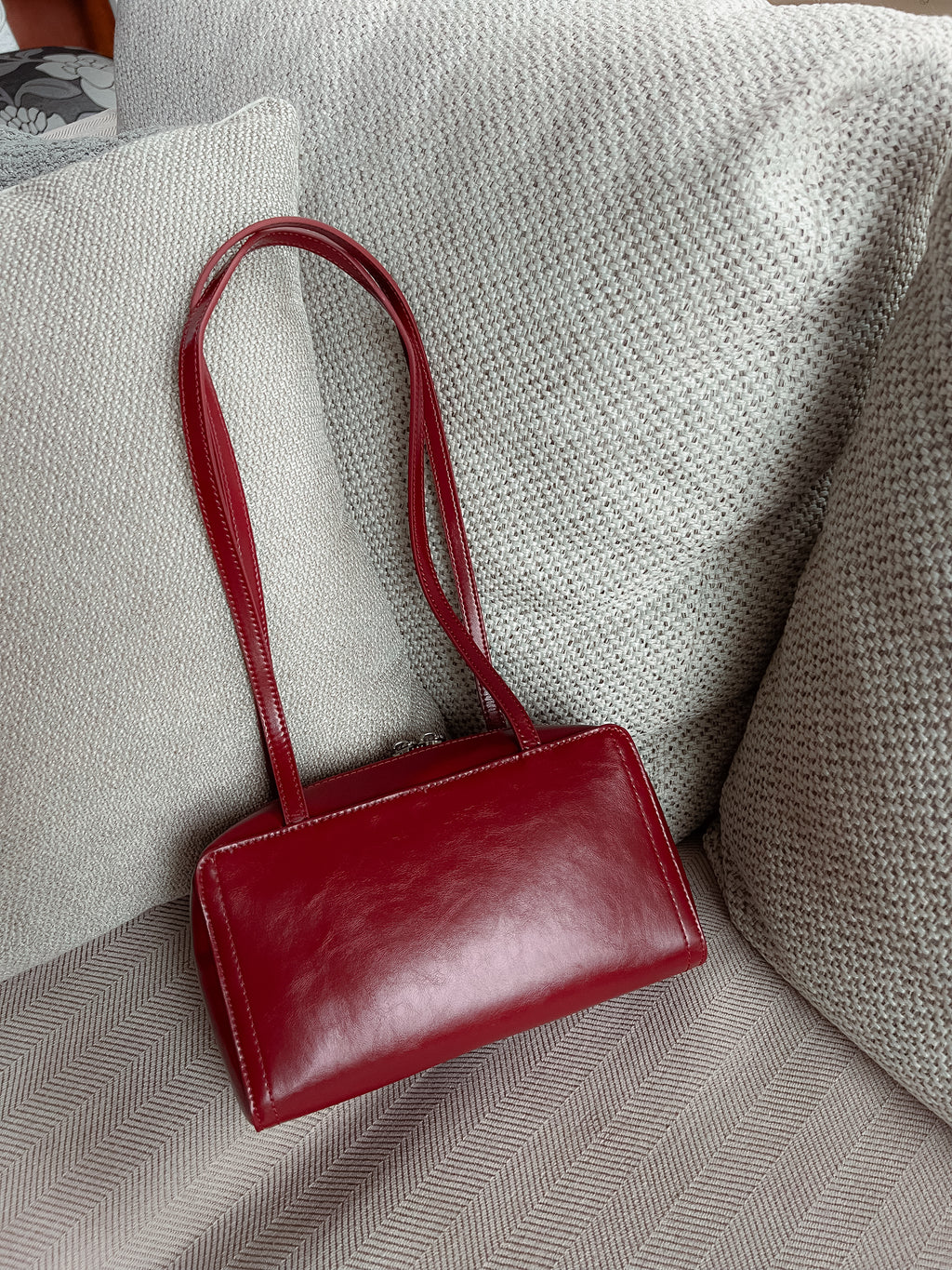 The Box Bowler in Dark Cherry