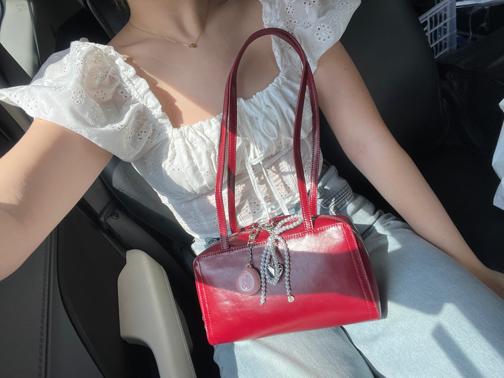 The Box Bowler in Dark Cherry