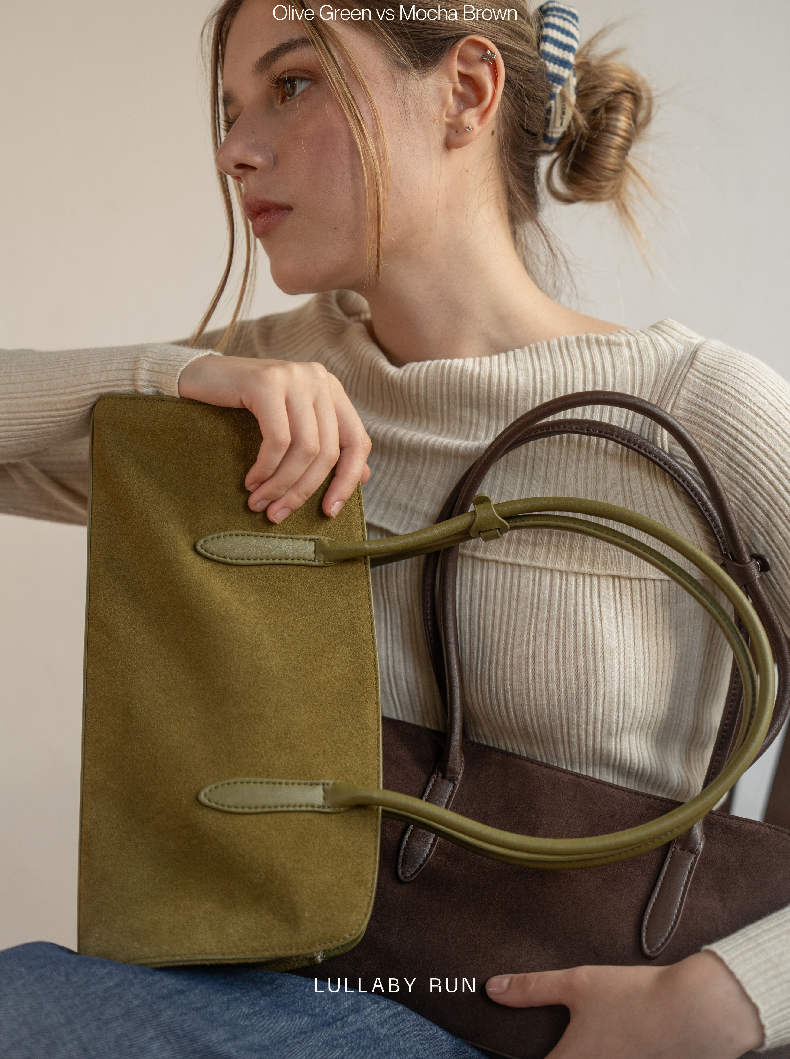 The Dune Midi in Olive Green