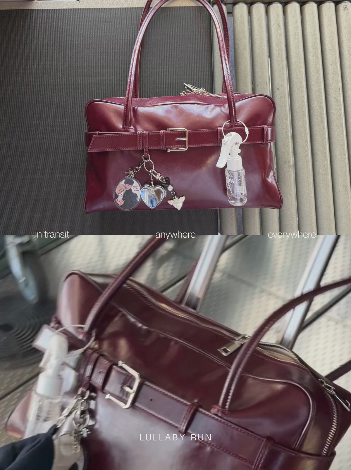 The Archive Bowler (Belted Ver.) in Burgundy Wine